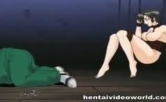 Hentai com homem de pau gigante estuprando uma virgem inocente